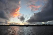 Nascer-do-sol na viagem de volta da Ilha de Lençóis para Apicum Açu, nas Reentrâncias Maranhenses - MA